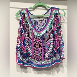 Flying Tomato Multicolor Geometric Blouse